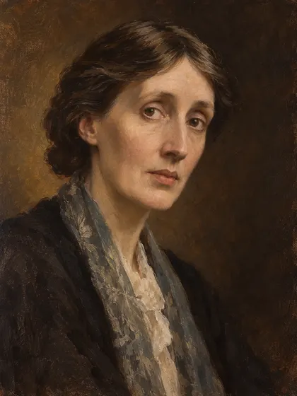 Artistic interpretation of Virginia Woolf