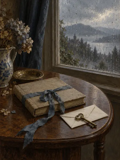 Symbolic literary illustration for Mrs. J. M. Simpson