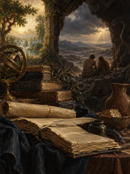 Symbolic literary illustration for Rutherford Hayes Platt