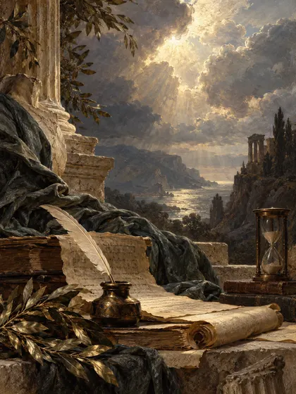 Symbolic literary illustration for active 1st century Longinus