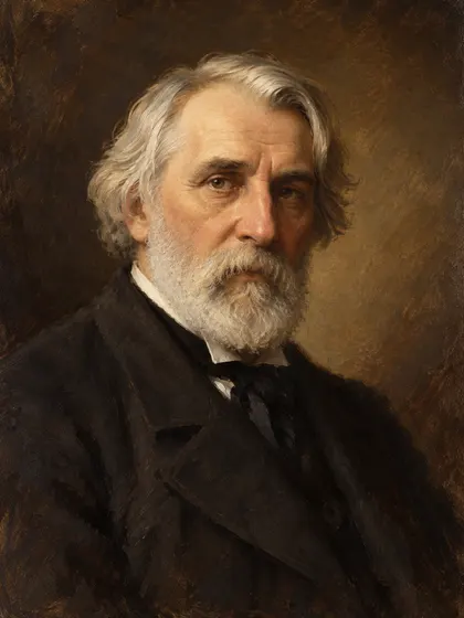 Artistic interpretation of Ivan Sergeevich Turgenev