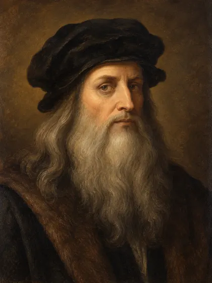 Artistic interpretation of da Vinci Leonardo
