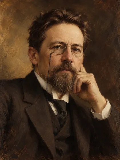 Artistic interpretation of Anton Pavlovich Chekhov