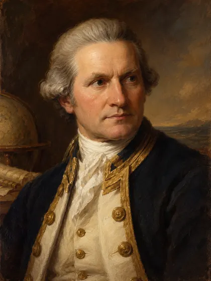 Artistic interpretation of James Cook