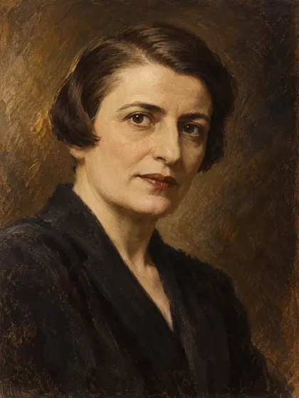 Artistic interpretation of Ayn Rand