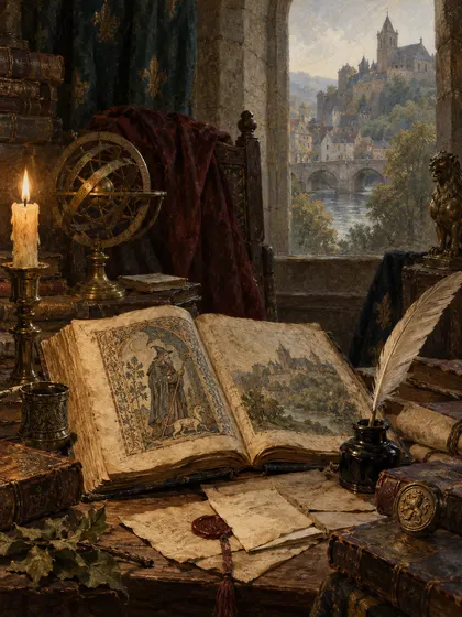 Symbolic literary illustration for Lord Gilhooley