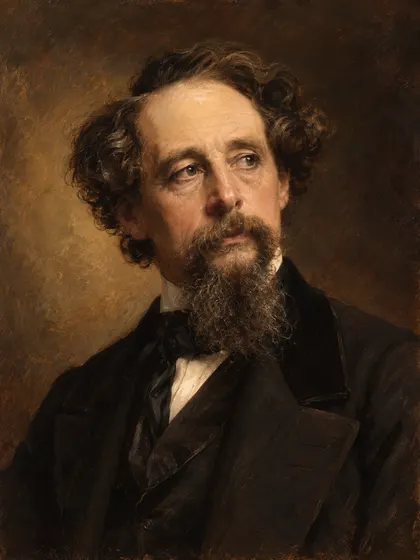 Artistic interpretation of Charles Dickens