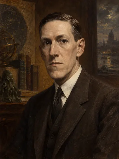 Artistic interpretation of H. P. Lovecraft