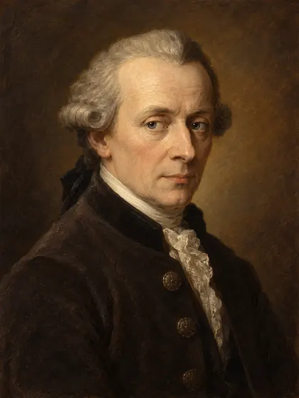 Artistic interpretation of Immanuel Kant