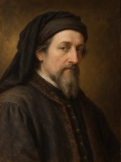 Artistic interpretation of Geoffrey Chaucer