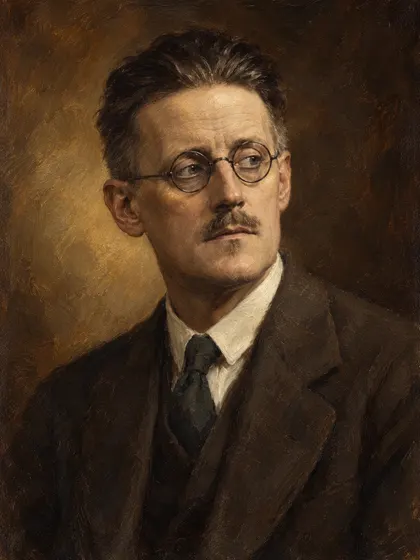 Artistic interpretation of James Joyce