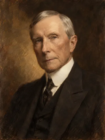 Artistic interpretation of John D. Rockefeller