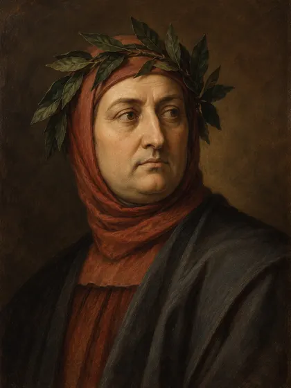 Artistic interpretation of Francesco Petrarca
