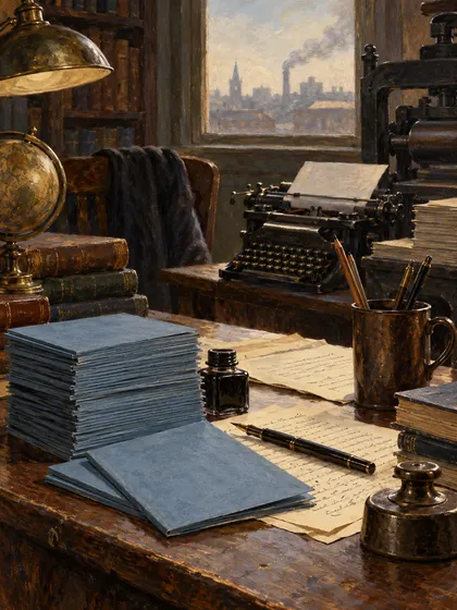 Symbolic literary illustration for Lloyd E. Smith