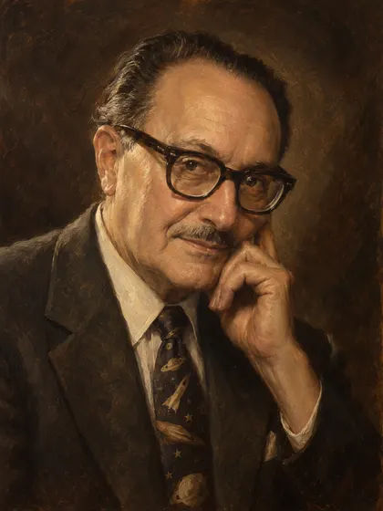 Artistic interpretation of Forrest J. Ackerman