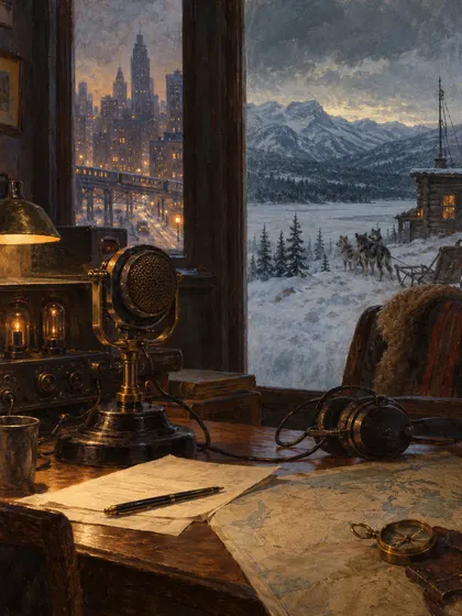 Symbolic literary illustration for Albert M. Treynor