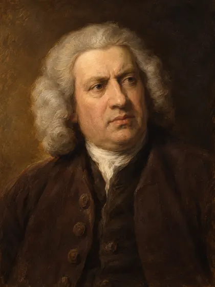 Artistic interpretation of Samuel Johnson