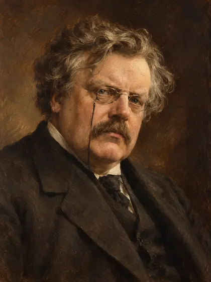 Artistic interpretation of G. K. Chesterton
