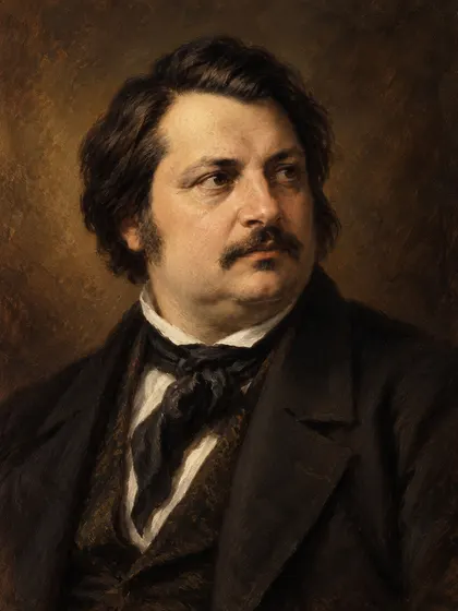Artistic interpretation of Honoré de Balzac