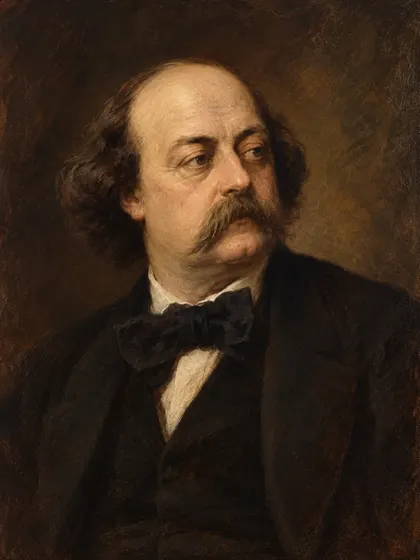 Artistic interpretation of Gustave Flaubert