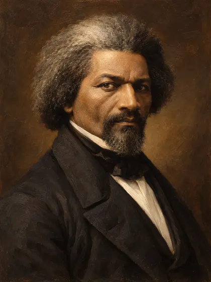 Artistic interpretation of Frederick Douglass