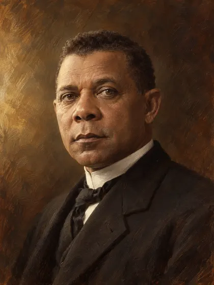 Artistic interpretation of Booker T. Washington