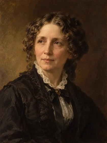 Artistic interpretation of Harriet Beecher Stowe