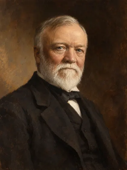 Artistic interpretation of Andrew Carnegie
