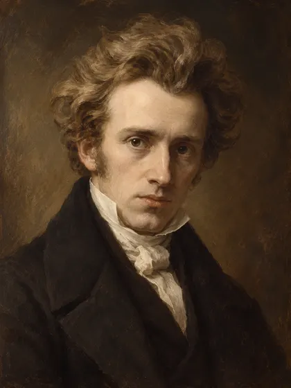 Artistic interpretation of Søren Kierkegaard