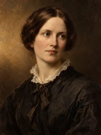 Artistic interpretation of Charlotte Brontë