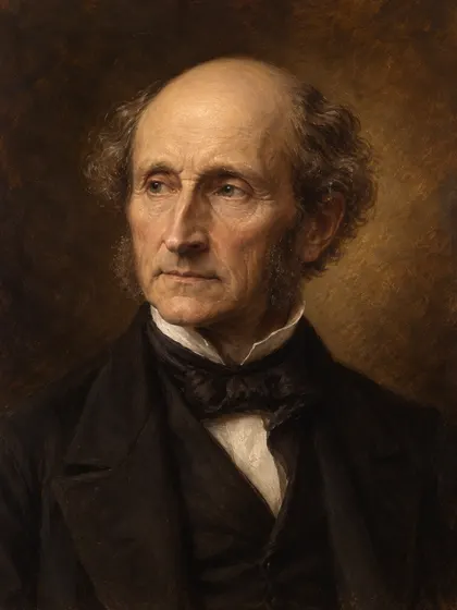 Artistic interpretation of John Stuart Mill