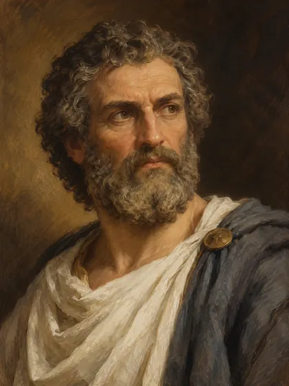 Artistic interpretation of Aristophanes