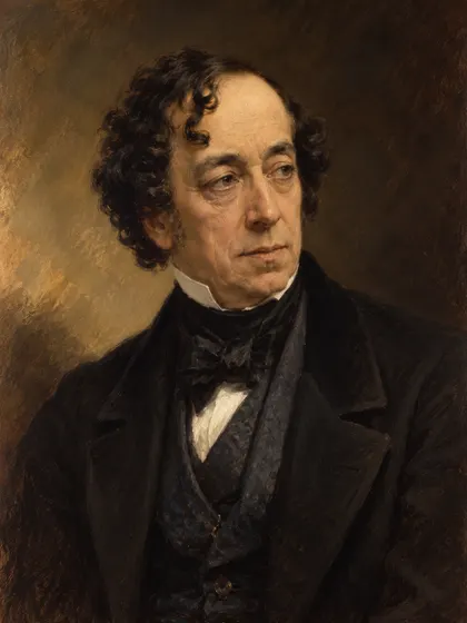 Artistic interpretation of Earl of Beaconsfield Benjamin Disraeli