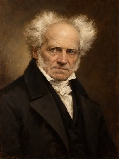 Artistic interpretation of Arthur Schopenhauer