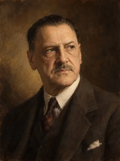 Artistic interpretation of W. Somerset Maugham