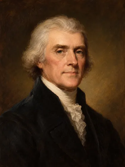 Artistic interpretation of Thomas Jefferson