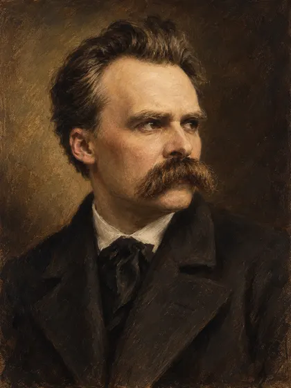 Artistic interpretation of Friedrich Wilhelm Nietzsche