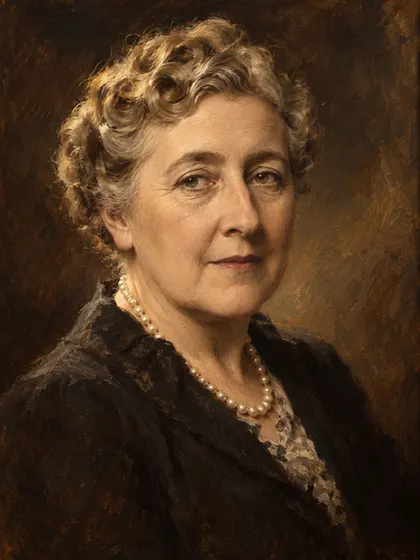 Artistic interpretation of Agatha Christie