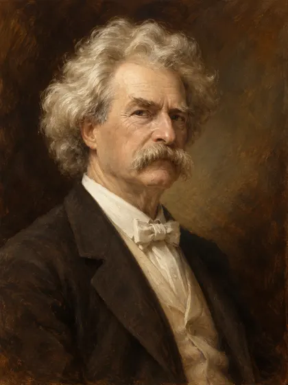 Artistic interpretation of Mark Twain