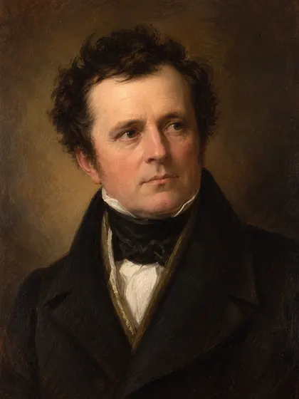 Artistic interpretation of James Fenimore Cooper