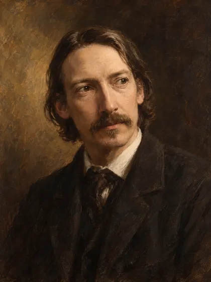 Artistic interpretation of Robert Louis Stevenson