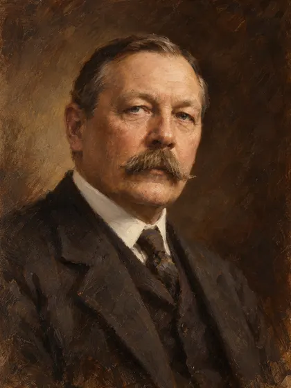 Artistic interpretation of Arthur Conan Doyle