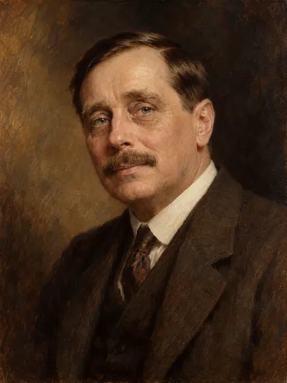 Artistic interpretation of H. G. Wells