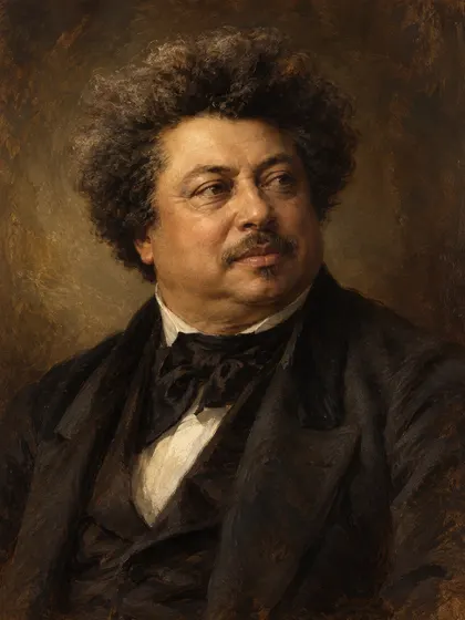 Artistic interpretation of Alexandre Dumas