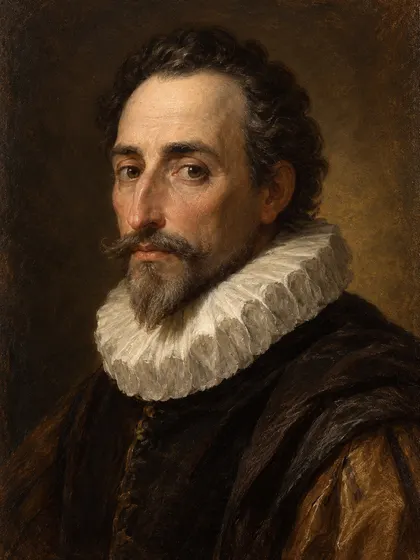 Artistic interpretation of Miguel de Cervantes Saavedra