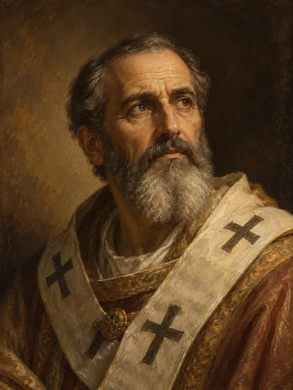 Artistic interpretation of Saint of Hippo Augustine