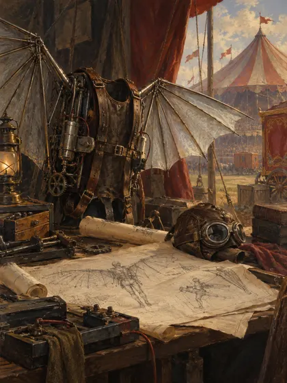 Symbolic literary illustration for Vance Barnum