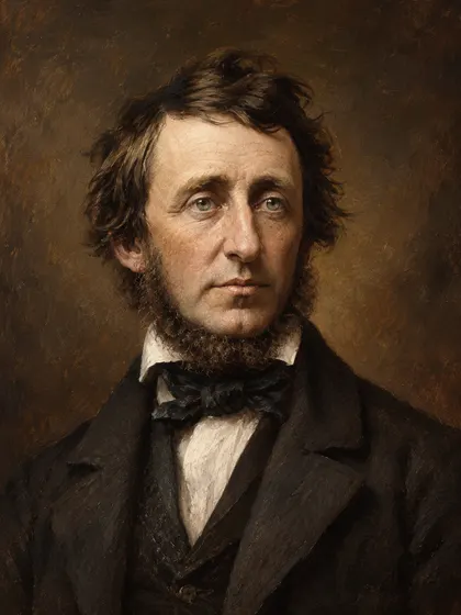 Artistic interpretation of Henry David Thoreau