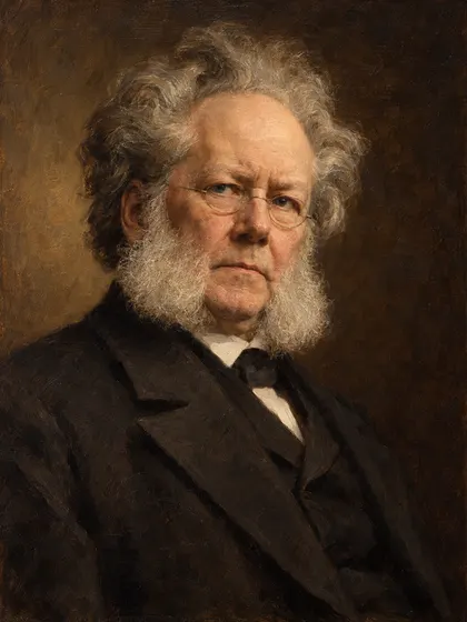 Artistic interpretation of Henrik Ibsen